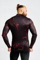 HOLOKOLO Langarm Fahrradtrikot für den Winter - PASSION WINTER - Schwarz/Rot