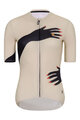 RIVANELLE BY HOLOKOLO Kurzarm Fahrradtrikot - HANDS LADY - Beige/Schwarz