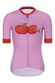 RIVANELLE BY HOLOKOLO Kurzarm Fahrradtrikot - FRUIT LADY - Rosa/Rot