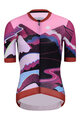 RIVANELLE BY HOLOKOLO Kurzarm Fahrradtrikot - SUNSET ELITE LADY LIMITED EDITION - Rosa/mehrfarbig