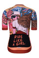 RIVANELLE BY HOLOKOLO Kurzarm Fahrradtrikot - FREE ELITE LADY LIMITED EDITION - Orange/mehrfarbig