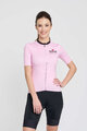 RIVANELLE BY HOLOKOLO Kurzarm Fahrradtrikot - VOGUE - Rosa/Schwarz