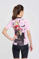 RIVANELLE BY HOLOKOLO Kurzarm Fahrradtrikot - VOGUE - Rosa/Schwarz