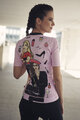 RIVANELLE BY HOLOKOLO Kurzarm Fahrradtrikot - VOGUE - Rosa/Schwarz