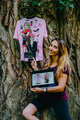 RIVANELLE BY HOLOKOLO Kurzarm Fahrradtrikot - VOGUE - Rosa/Schwarz