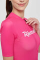 RIVANELLE BY HOLOKOLO Kurzarm Fahrradtrikot - DRAW UP - Rosa