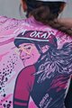 RIVANELLE BY HOLOKOLO Kurzarm Fahrradtrikot - ROSESCAPE - Lila/Schwarz
