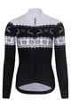 RIVANELLE BY HOLOKOLO Langarm Fahrradtrikot für den Winter - FROSTTRAIL WINTER - Schwarz/Weiß