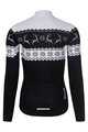 RIVANELLE BY HOLOKOLO Langarm Fahrradtrikot für den Winter - FROSTTRAIL WINTER - Schwarz/Weiß