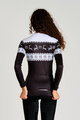 RIVANELLE Langarm Fahrradtrikot für den Winter - FROSTTRAIL WINTER - Schwarz/Weiß