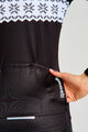 RIVANELLE Langarm Fahrradtrikot für den Winter - FROSTTRAIL WINTER - Schwarz/Weiß