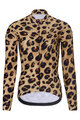 RIVANELLE BY HOLOKOLO Langarm Fahrradtrikot für den Winter - WILDCAT II WINTER - Braun/Schwarz