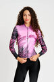 RIVANELLE Langarm Fahrradtrikot für den Winter - ROSESCAPE WINTER - Lila/Schwarz
