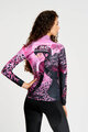 RIVANELLE Langarm Fahrradtrikot für den Winter - ROSESCAPE WINTER - Lila/Schwarz