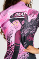RIVANELLE Langarm Fahrradtrikot für den Winter - ROSESCAPE WINTER - Lila/Schwarz