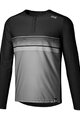 IXS Langarm Fahrradtrikot für den Sommer - FLOW LITE 1.0 - Schwarz/Grau