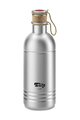 ELITE Fahrrad-Wasserflasche - VINTAGE ALU 600 - Silber