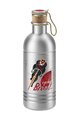 ELITE Fahrrad-Wasserflasche - VINTAGE ALU 600 - Silber