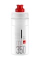 ELITE Fahrrad-Wasserflasche - JET 350 - Transparent/Rot