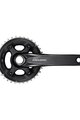SHIMANO Kurbeln und Kettenblätter - DEORE M6000 175mm 38/28 - Schwarz