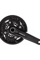 SHIMANO Kurbeln und Kettenblätter - SLX MT500 40-30-22 3x10 - Schwarz
