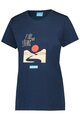 SHIMANO Kurzarm Fahrrad-Shirt - GRAPHIC TEE - Blau