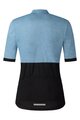 SHIMANO Kurzarm Fahrradtrikot - ELEMENT - Hellblau/Schwarz