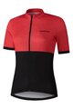 SHIMANO Kurzarm Fahrradtrikot - ELEMENT - Rot/Schwarz