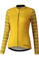 SHIMANO Langarm Fahrradtrikot für den Winter - KAEDE PRINTED LONG - Gelb