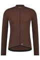 SHIMANO Langarm Fahrradtrikot für den Sommer - VERTEX THERMAL LONG - Braun