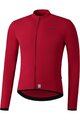 SHIMANO Langarm Fahrradtrikot für den Sommer - VERTEX THERMAL LONG - Rot
