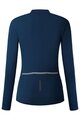SHIMANO Langarm Fahrradtrikot für den Winter - KAEDE THERMAL LONG - Blau