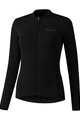 SHIMANO Langarm Fahrradtrikot für den Winter - KAEDE THERMAL LONG - Schwarz