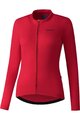SHIMANO Langarm Fahrradtrikot für den Winter - KAEDE THERMAL LONG - Rosa