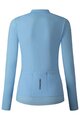 SHIMANO Langarm Fahrradtrikot für den Winter - ELEMENT LONG - Hellblau