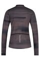 SHIMANO Langarm Fahrradtrikot für den Winter - KAEDE PRINTED LONG - Lila/Grau