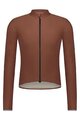 SHIMANO Langarm Fahrradtrikot für den Sommer - EVOLVE MERINO LONG - Braun