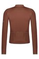 SHIMANO Langarm Fahrradtrikot für den Sommer - EVOLVE MERINO LONG - Braun