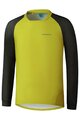 SHIMANO Langarm Fahrradtrikot für den Sommer - MYOKO LONG WARM - Gelb/Schwarz