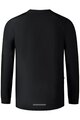 SHIMANO Langarm Fahrradtrikot für den Sommer - MYOKO LONG WARM - Schwarz