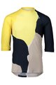POC Kurzarm Fahrradtrikot - MTB PURE 3/4 - Gelb/Schwarz/Grau