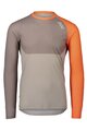 POC Langarm Fahrradtrikot für den Sommer - MTB PURE - Orange/Grau