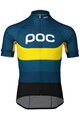 POC Kurzarm Fahrradtrikot - ESSENTIAL ROAD LOGO - Gelb/Blau