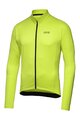 GORE Langarm Fahrradtrikot für den Winter - C3 THERMO - Gelb