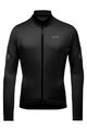 GORE Langarm Fahrradtrikot für den Winter - C3 THERMO - Schwarz