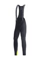 GORE Lange Fahrradhose mit Trägern - C3 THERMO - Schwarz/Gelb