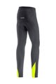 GORE Lange Fahrradhose ohne Träger  - C3 THERMO - Schwarz/Gelb