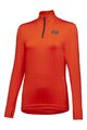 GORE Langarm Fahrrad-Shirt - EVERYDAY THERMO 1/4-ZIP WMN - Orange