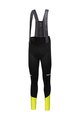 GORE Lange Fahrradhose mit Trägern - SPINSHIFT THERMO - Schwarz/Gelb