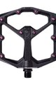 CRANKBROTHERS Pedale - STAMP 7 Large - Schwarz/Rosa